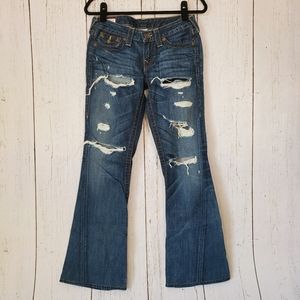 True Religion Distressed Joey First Edition Jeans